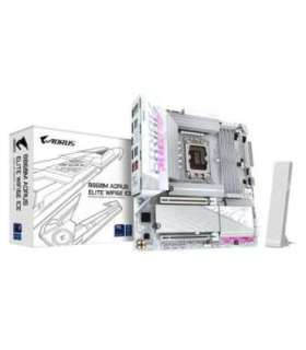 GIGABYTE B860M AORUS ELITE WF6E ICE Motherboard - Intel Core Ultra Series CPUs, 12+1+2+1 Phases VRM, up to 9200MHz DDR5,