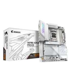 GIGABYTE X870E AORUS PRO ICE Motherboard - Supports AMD Ryzen 9000 CPUs, 16+2+2 Phases Digital VRM, up to 8000MHz DDR5
