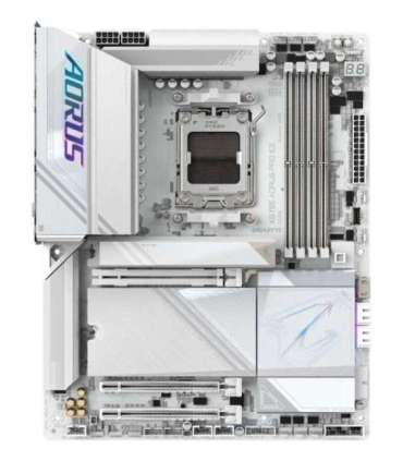 GIGABYTE X870E AORUS PRO ICE Motherboard - Supports AMD Ryzen 9000 CPUs, 16+2+2 Phases Digital VRM, up to 8000MHz DDR5