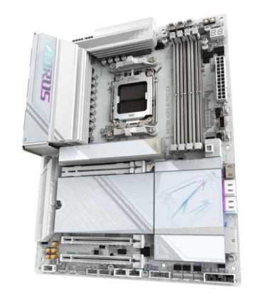 GIGABYTE X870E AORUS PRO ICE Motherboard - Supports AMD Ryzen 9000 CPUs, 16+2+2 Phases Digital VRM, up to 8000MHz DDR5