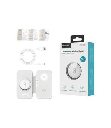 Choetech T616-F 3-in-1 inductive charger (white)