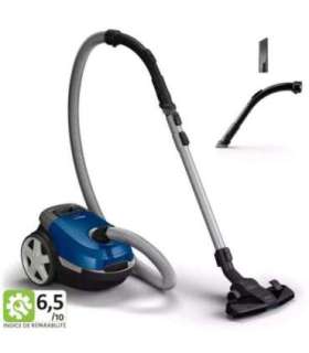 Philips 3000 series Bagged vacuum cleaner XD3110/09, 900W, TriActive, Dark Royal Blue