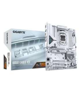 GIGABYTE B850 EAGLE ICE Motherboard - AMD Ryzen 9000 Series CPUs, 8+2+2 Phases Digital VRM, up to 8200MHz DDR5 (O.C),