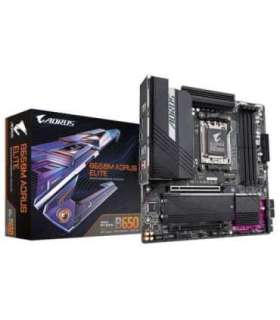 GIGABYTE B650M AORUS ELITE Motherboard - AMD Ryzen 9000 CPUs, 12+2+2 Phases VRM, up to 8000MHz DDR5, 1xPCIe 5.0 + 1xPCIe