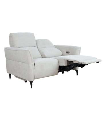 Diivan MIAMI 2-kohaline elektriline recliner 154x92xH99cm, helebeež
