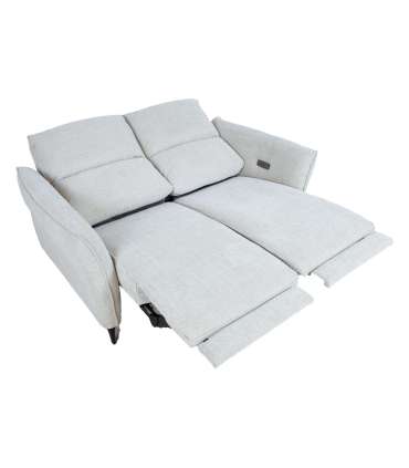 Diivan MIAMI 2-kohaline elektriline recliner 154x92xH99cm, helebeež