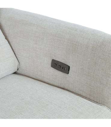 Diivan MIAMI 2-kohaline elektriline recliner 154x92xH99cm, helebeež