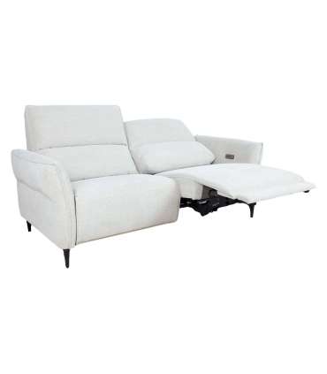 Diivan MIAMI 3-kohaline elektriline recliner 199x92xH99cm, helebeež