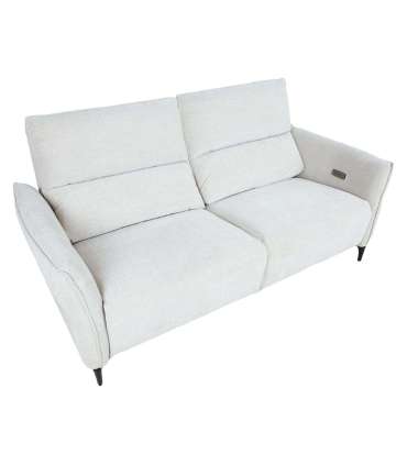 Diivan MIAMI 3-kohaline elektriline recliner 199x92xH99cm, helebeež