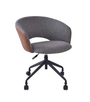 Töötool KARINA ratastega, hall/helepruun