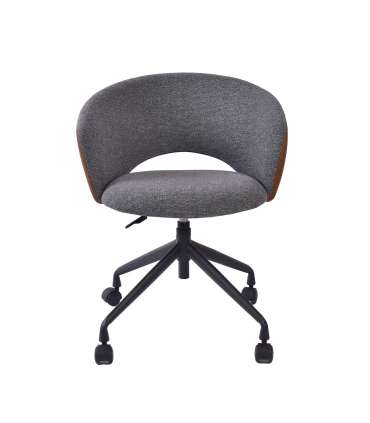 Töötool KARINA ratastega, hall/helepruun