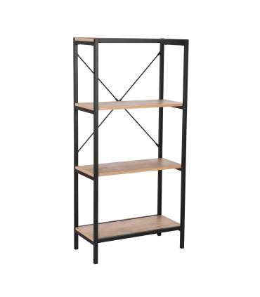 Riiul LAVINA 60x30xH127,5cm, saar/must