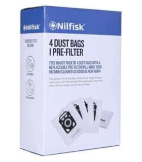 Nilfisk Elite hoover bags 107412688 4 pcs.