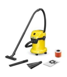 Universal hoover KARCHER WD 3 V-17/4/35 + nozzles 17 l 1000 W (1.628-124.0) Black, Yellow