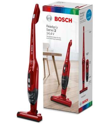 Bosch Serie 2 BBHF214R 2-in-1 Cordless Vacuum Cleaner Red