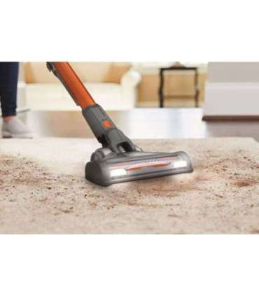 Black & Decker BHFEV182C-QW stick vacuum/electric broom 2-in-1 stick vacuum Battery Dry Bagless Orange, Titanium 2 Ah