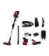 Bosch BBS711ANM stick vacuum/electric broom Bagless 0.3 L Black, Red, Stainless steel