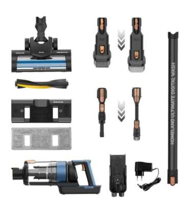 Cordless hoover with mop function Taurus Homeland Ultimate Digital Wash