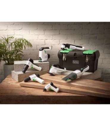 Black & Decker REVHV8C-QW handheld vacuum Black, White Bagless