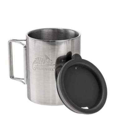 Helikon Thermal mug with lid 250 ml Silver, Black