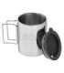 Helikon Thermal mug with lid 250 ml Silver, Black