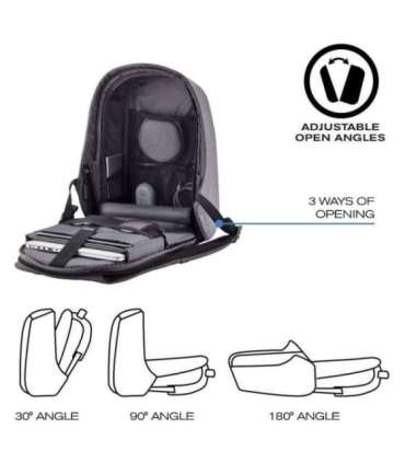 XD DESIGN ANTI-THEFT BACKPACK BOBBY HERO SMALL GREY P/N: P705.702