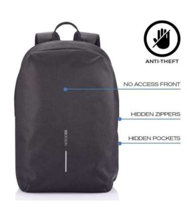 XD DESIGN ANTI-THEFT BACKPACK BOBBY SOFT BLACK P/N: P705.791