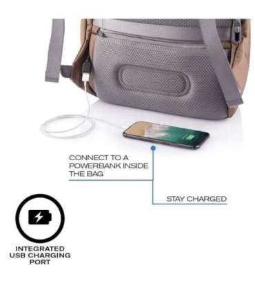 XD DESIGN ANTI-THEFT BACKPACK BOBBY SOFT BROWN P/N: P705.796