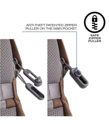 XD DESIGN ANTI-THEFT BACKPACK BOBBY SOFT BROWN P/N: P705.796