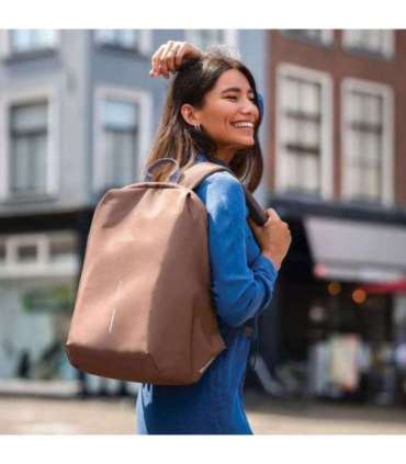 XD DESIGN ANTI-THEFT BACKPACK BOBBY SOFT BROWN P/N: P705.796
