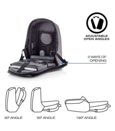 XD DESIGN ANTI-THEFT BACKPACK BOBBY HERO REGULAR GREY P/N: P705.292