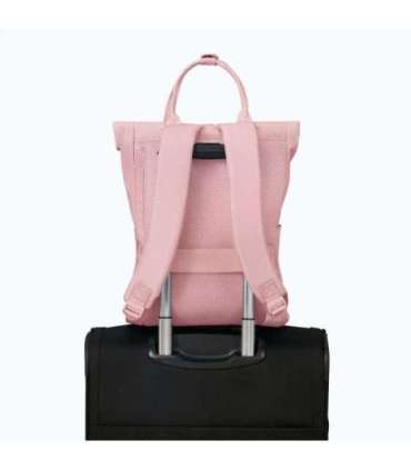 American Tourister Urban Groove Pastels Roll Top Backpack Pastel Pink