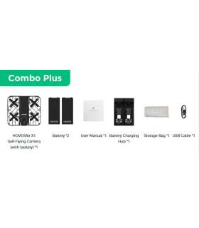 HoverAir X1 Drone - Combo Plus Retail - Black