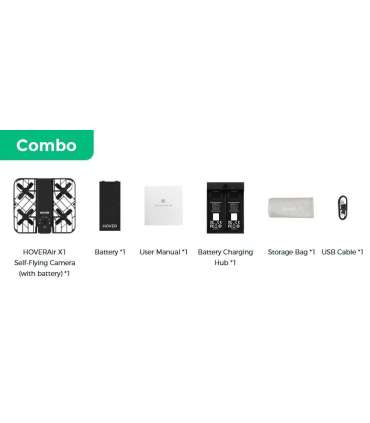 HoverAir X1 Drone - Combo Retail - Black