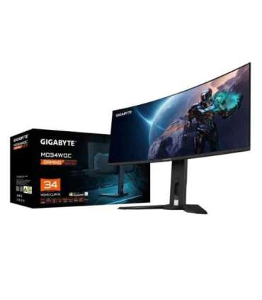 GIGABYTE MO34WQC 34" OLED WQHD Curved Gaming Monitor - 3440 x 1440, 175Hz, 0.03ms, KVM, 250 cd/m², FreeSync Premium