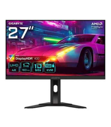 GIGABYTE M27UA 27" UHD Gaming Monitor - 3840 x 2160, 160Hz, 1ms, 400 cd/m², FreeSync Premium, HDR ready, HDMI 2.1,