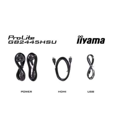 iiyama G-MASTER GB2445HSU-B2 LED display 60.5 cm (23.8") 1920 x 1080 pixels Full HD Black