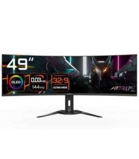 GIGABYTE CO49DQ OLED Curved Gaming Monitor - 5120x1440(DQHD), 1800R, 144Hz, 0.03ms, KVM, FreeSync Premium Pro, HDMI 2.1
