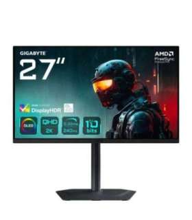GIGABYTE MO27Q2 27" OLED QHD Gaming Monitor - 2560 x 1440, 240Hz, 0.03ms, 250 cd/m², Display HDR True Black 400, HDMI