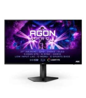 AOC AG276QZD computer monitor 67.3 cm (26.5") 2560 x 1440 pixels Quad HD OLED Black