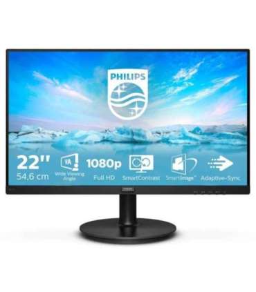 Philips V Line 221V8A/00 LED display 54.6 cm (21.5") 1920 x 1080 pixels Full HD Black