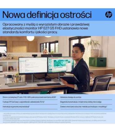 HP E27 G5 68.6 cm (27") 1920 x 1080 pixels Full HD LED Black