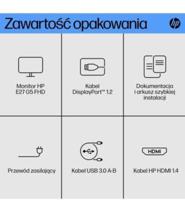 HP E27 G5 68.6 cm (27") 1920 x 1080 pixels Full HD LED Black