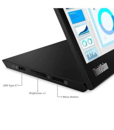 Lenovo ThinkVision M14d LED display 35.6 cm (14") 2240 x 1400 pixels 2.2K Black