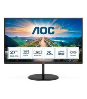 AOC V4 Q27V4EA LED display 68.6 cm (27") 2560 x 1440 pixels 2K Ultra HD Black
