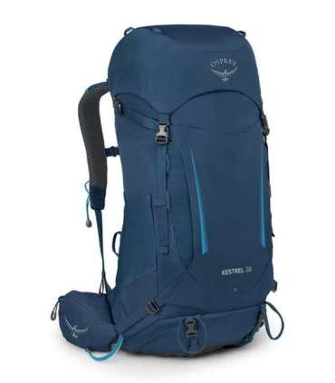 Men's Trekking Backpack Osprey Kestrel 38 navy blue L/XL