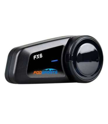 Fodsports FX6 motorcycle intercom two-pack (black)
