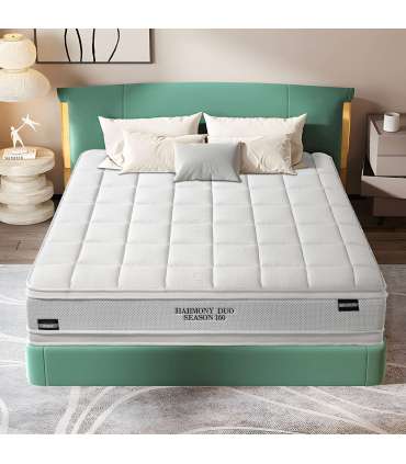 Vedrumadrats HARMONY DUO SEASON 90x200xH29cm, kahepoolne, rullpakendis