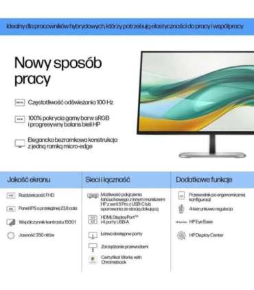 HP Series 5 Pro 23.8 inch FHD Monitor - 524pf