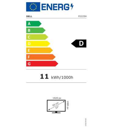 LCD Monitor|DELL|P2225H|21.5"|Business|Panel IPS|1920x1080|16:9|100 Hz|Speakers|Swivel|Pivot|Height adjustable|Tilt|210-BMHD